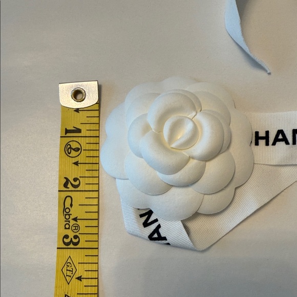 CHANEL White Camellia Flower Ribbon main image 10